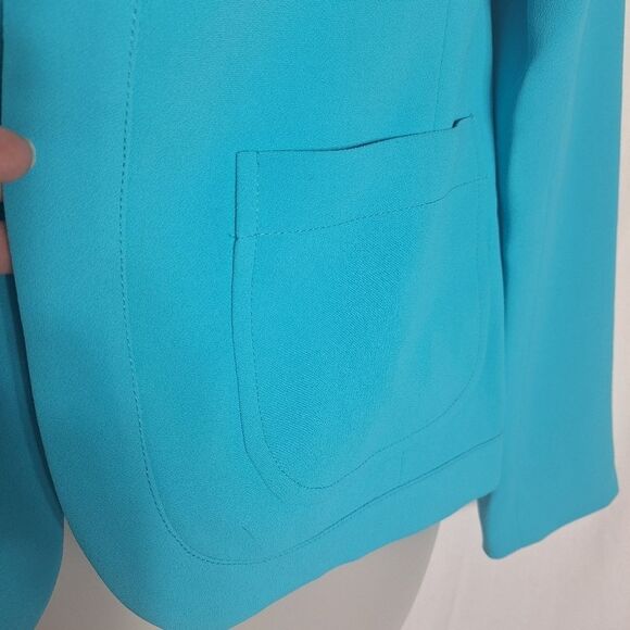 Trina Turk Womens Blazer Classic Modley Career Officecore Preppy Bridal Sz 8 - Picture 8 of 14